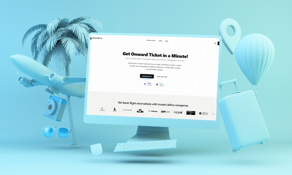 Get Your Dummy ticket free for visa