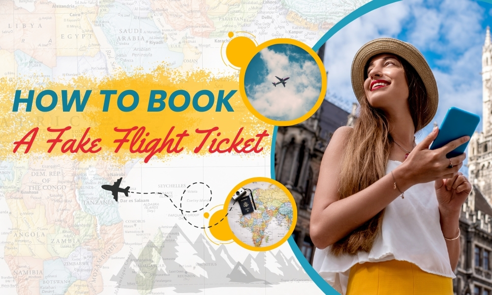 How to book a fake flight ticket? Concerns and best practices