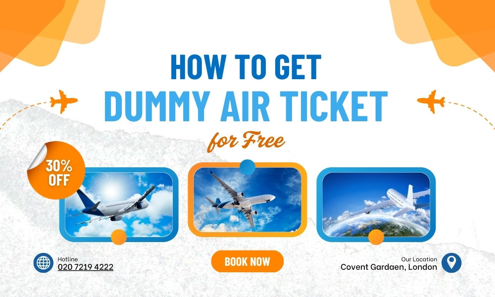 How to get dummy air ticket for free