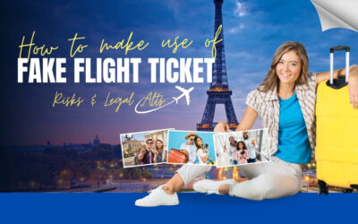 How to make use of a fake flight ticket: Risks & Legal Alts