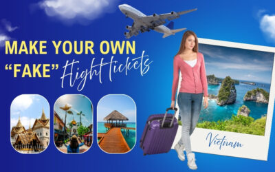Easy ways to make your own fake flight ticket