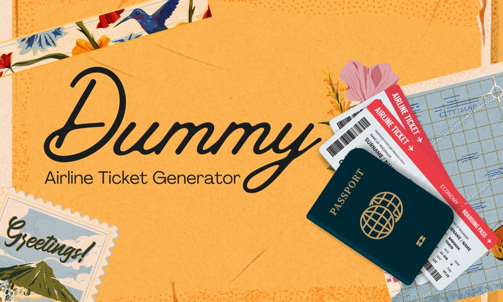Dummy Airline Ticket Generator: Free & Instant