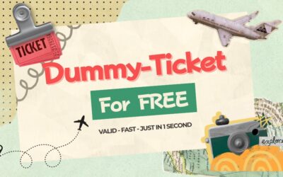 Get dummy tickets airline for FREE, Valid, Just in 1 second