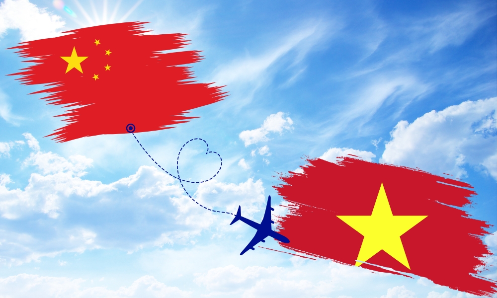 What website can show me flights from China to Vietnam?