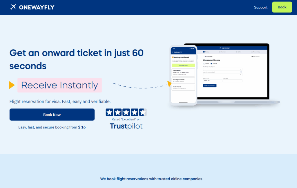 Best fake flight ticket booking services