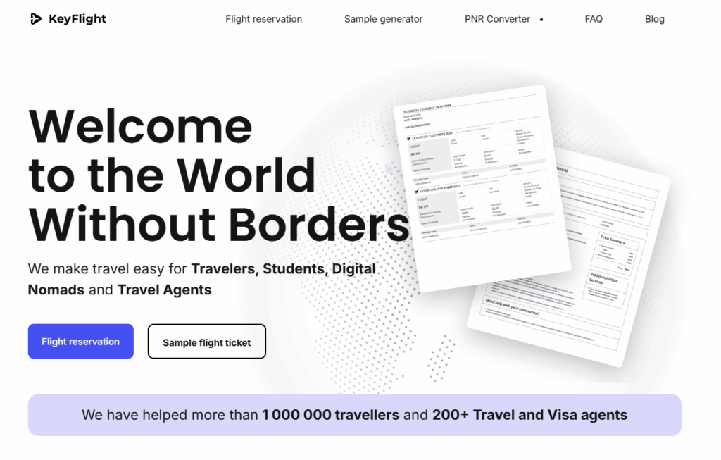 Best fake flight ticket booking services