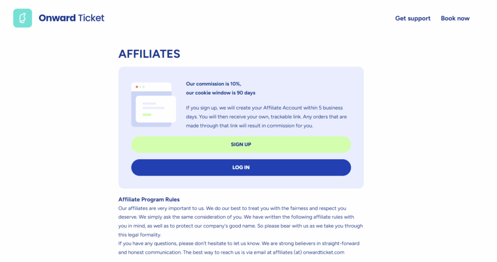 Top 5 Best Onward Ticket Affiliate Programs