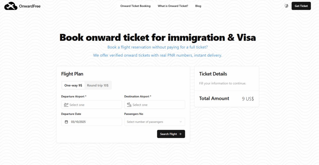 How to use onward tickets