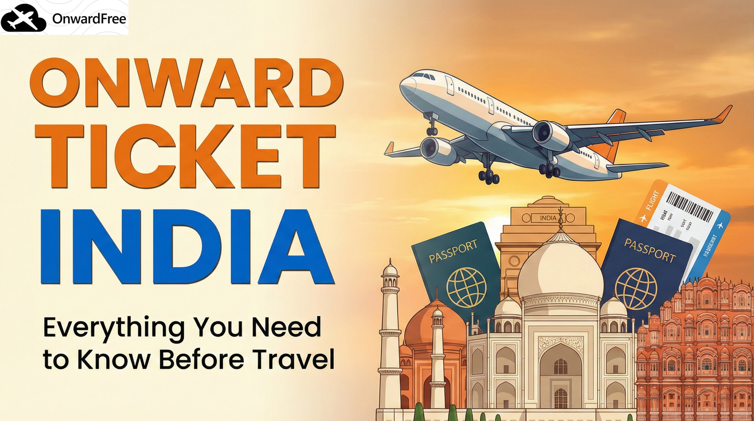 Onward ticket India requirements for visa