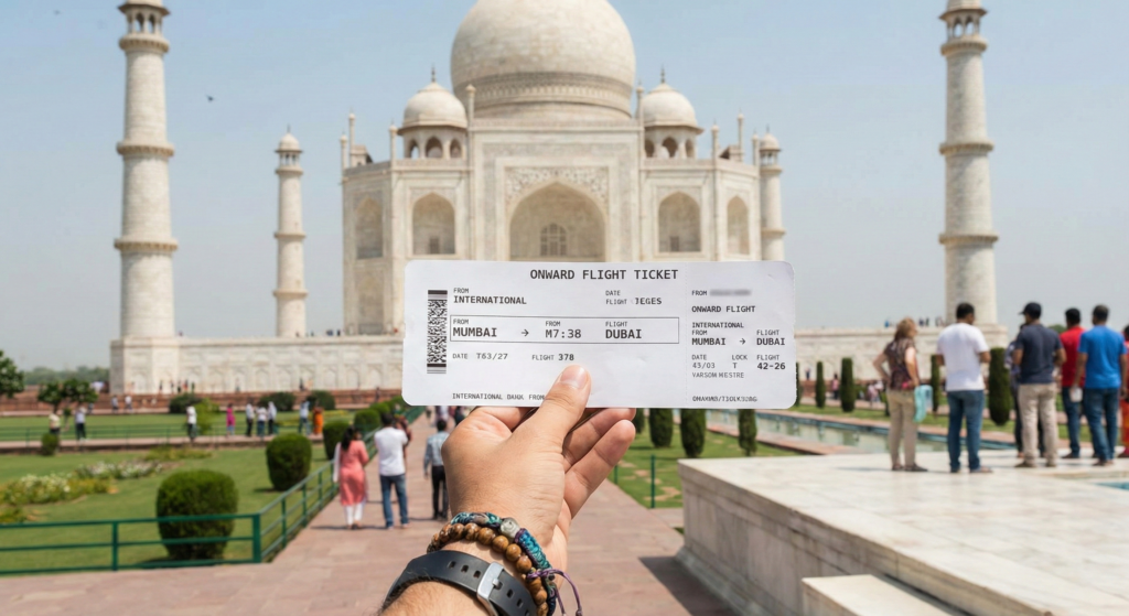 Onward ticket India requirements for visa
