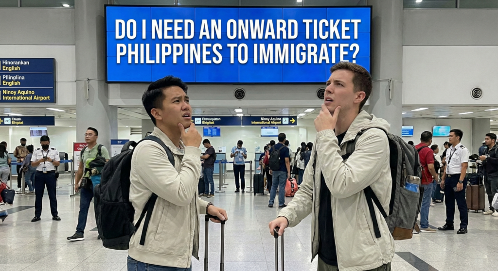 Do I Need an Onward Ticket Philippines to Immigrate?