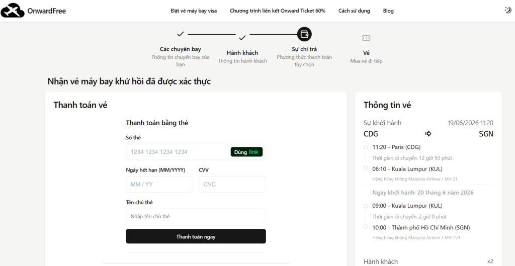 dummy ticket and fake flight ticket